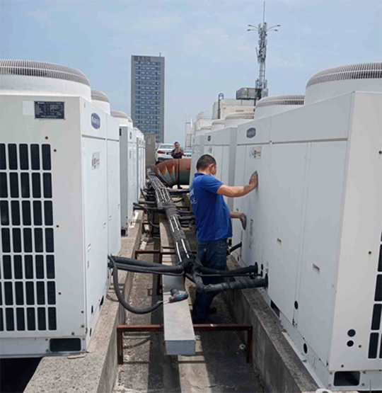 立山中央空调制热和不制冷系统维修方法